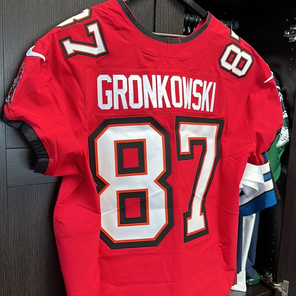Rob Gronkowski Tampa Bay Buccaneers Nike Vapor Elite Authentic Jersey - 52/XXL - Picture 12 of 16